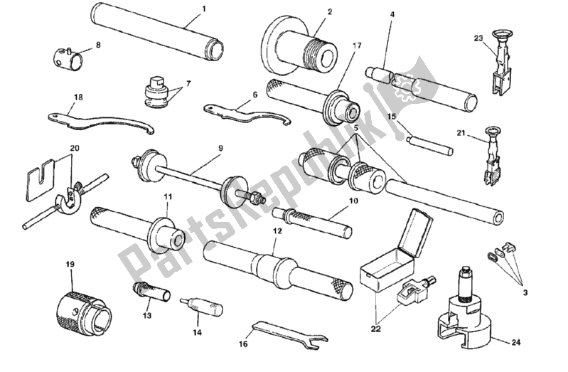 All parts for the Workshop Service Tools, Frame of the Ducati Superbike 748 SPS 1999